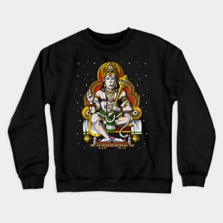 Psychedelic Hanuman Crewneck Sweatshirt